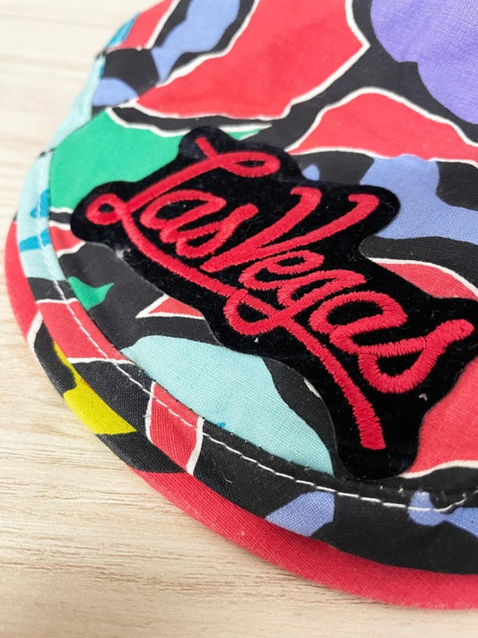 vintage 80s las vegas patch tropical flat cap | GA headwear - good market thrift store