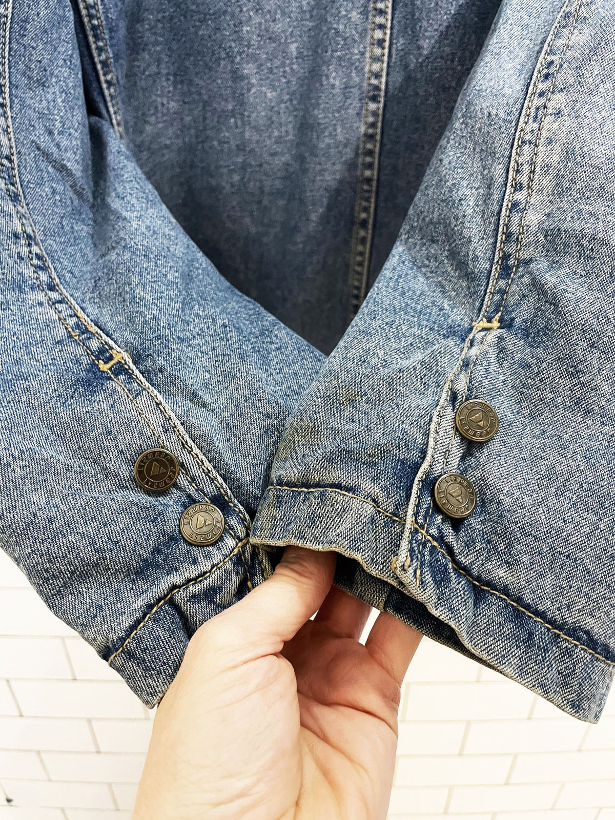 vintage 90s lizwear denim blazer jacket | liz claiborne