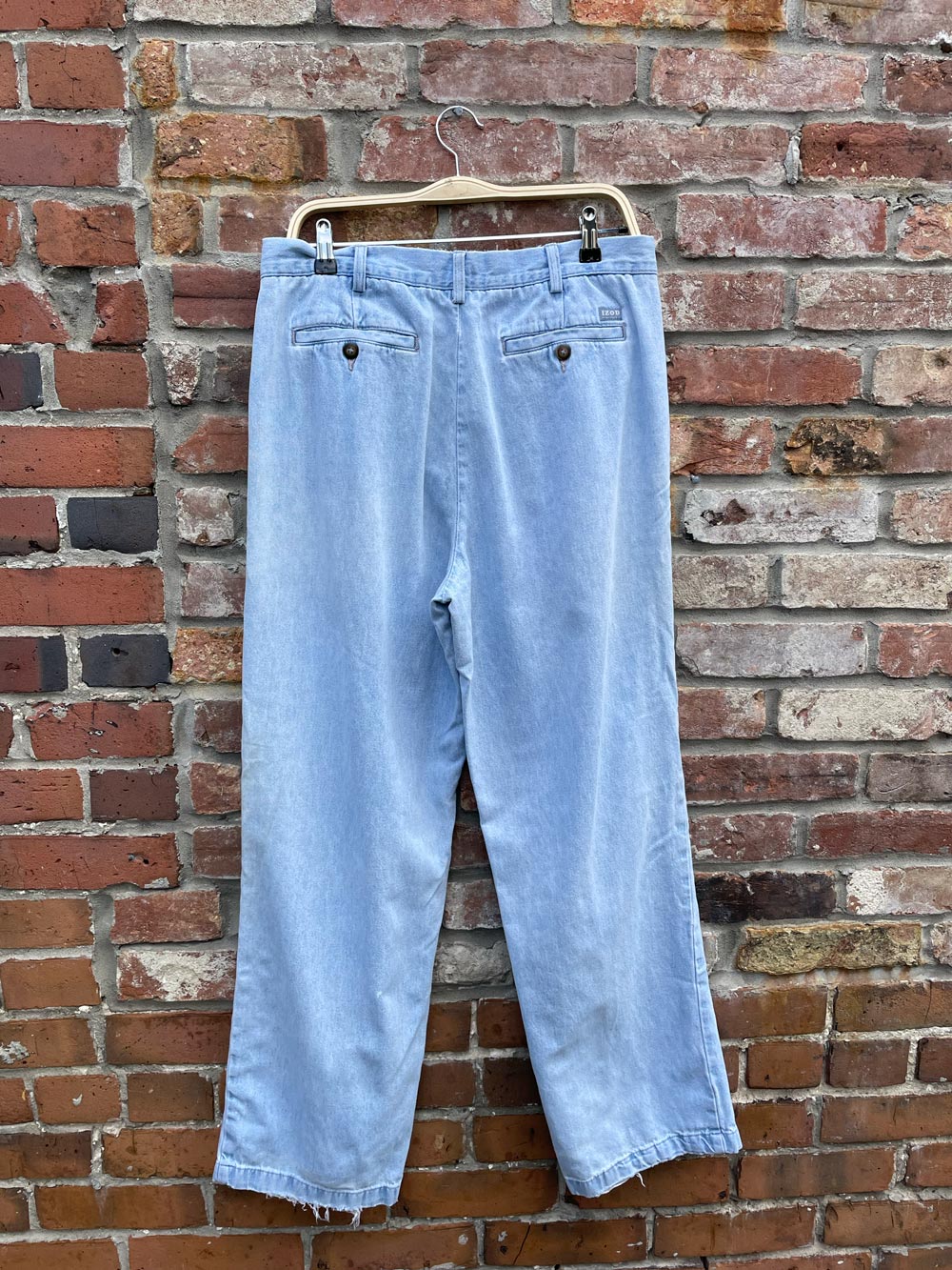 vintage izod pleated chino jeans
