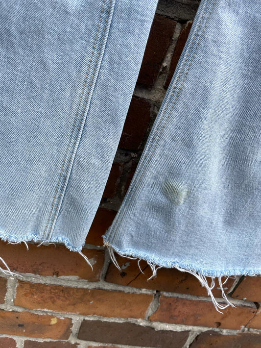 old navy higher high rise cut-off flare