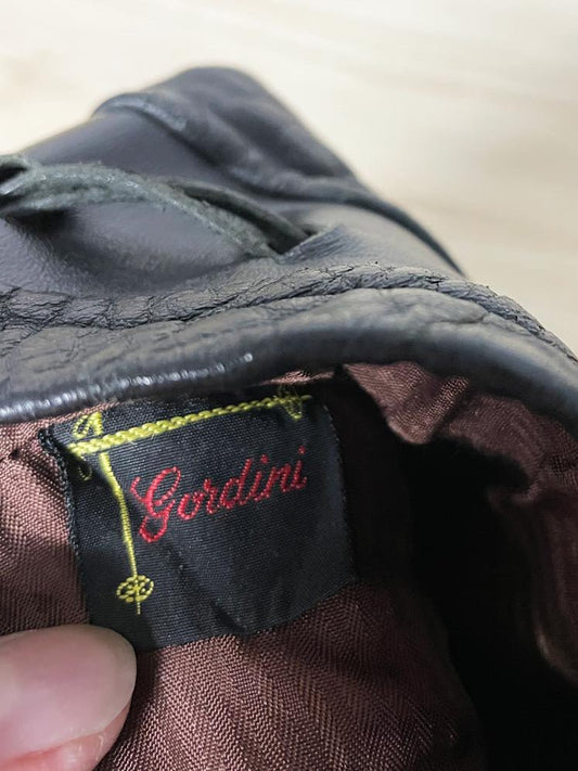 vintage gordini patchwork leather drawstring pouch - good market thrift store