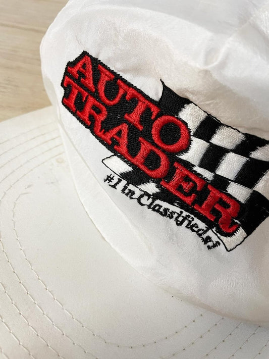 vintage 80s auto trader retro hat - good market thrift store