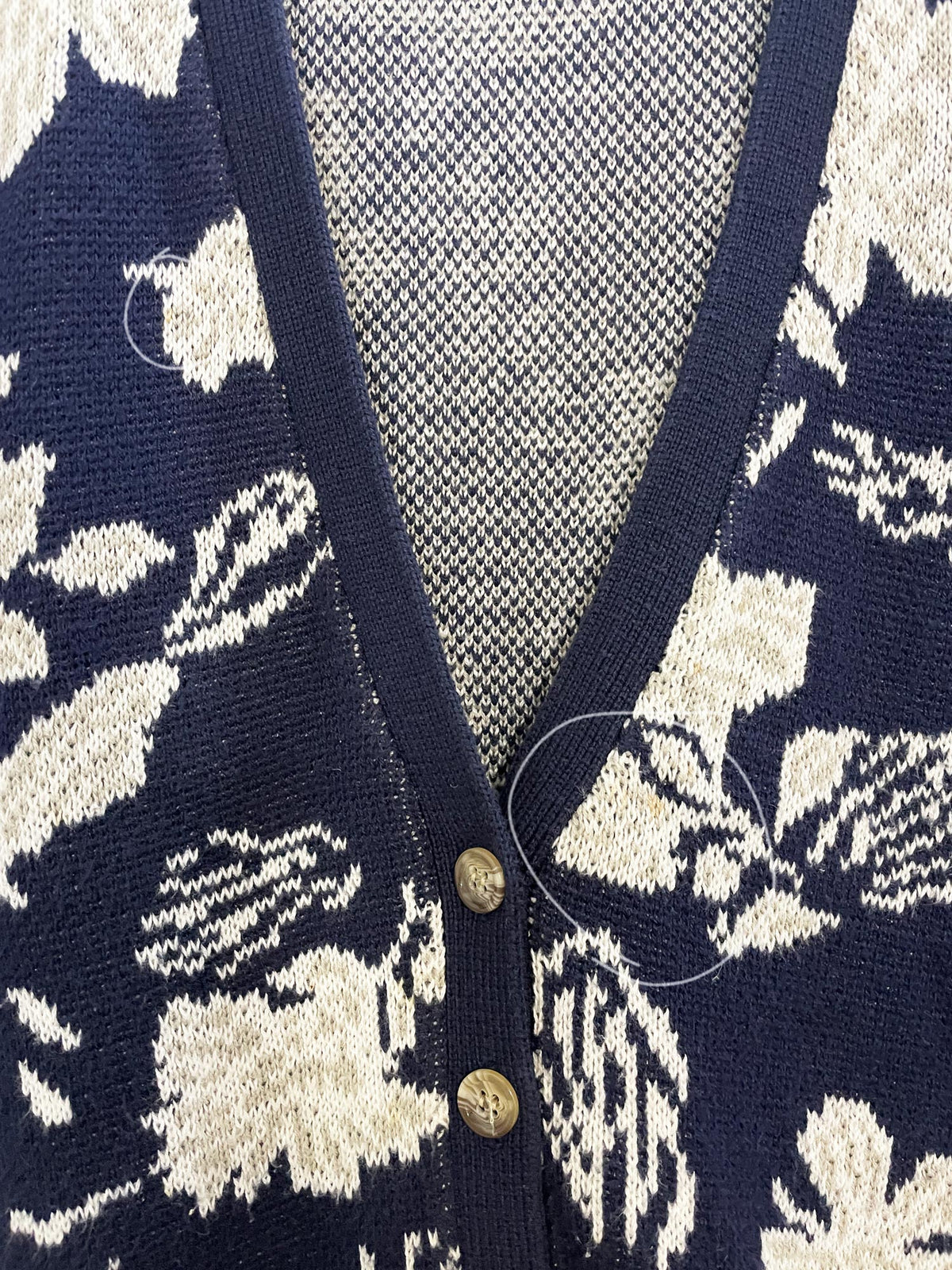 vintage jones new york knit floral vest