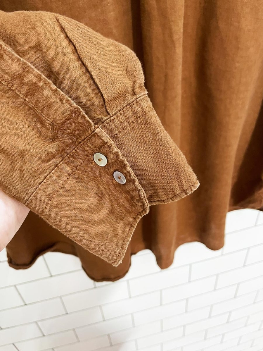 oysho 100% linen relaxed shirt - good market thrift store