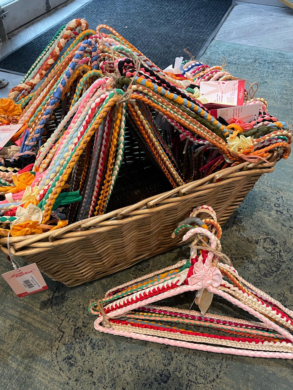 x8 vintage 70s boho macrame hangers