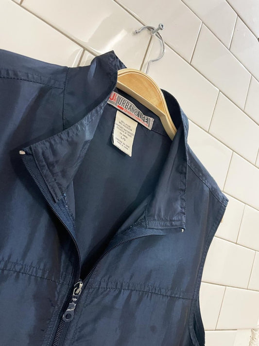 y2k urban life nylon drawstring vest - good market thrift store