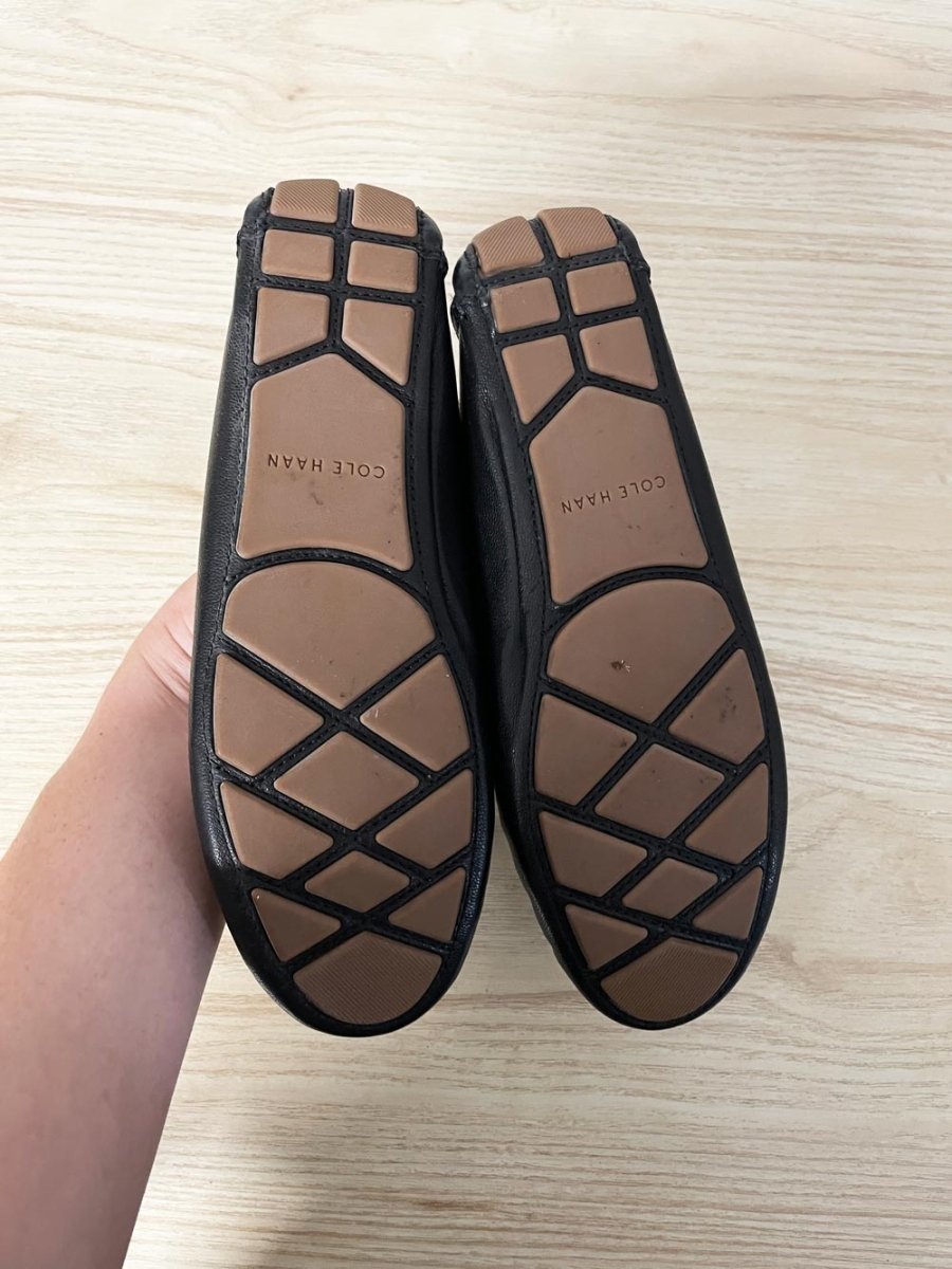 cole haan evelyn bow leather driving loafer - good market thrift store
