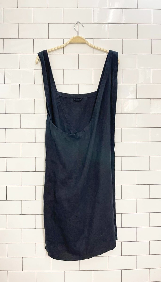 linen way cuisine pure linen apron - good market thrift store