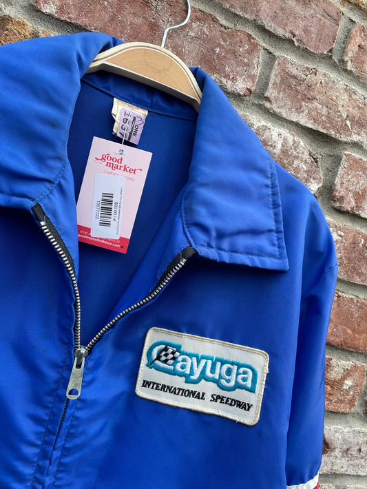 vintage 70s cayuga speedway racing pit crew jacket