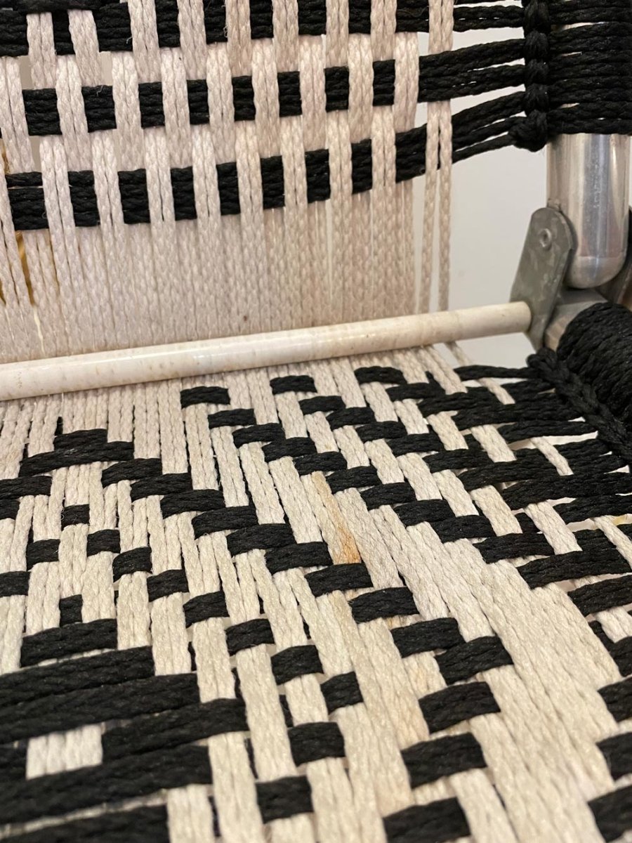 vintage disney macrame mickey rocking kids lawn chair - good market thrift store