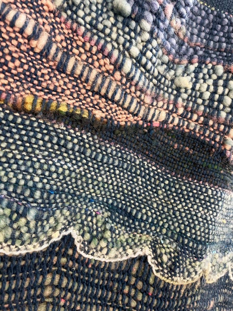 nwt vintage 90s hand - woven xl tapestry - good market thrift store