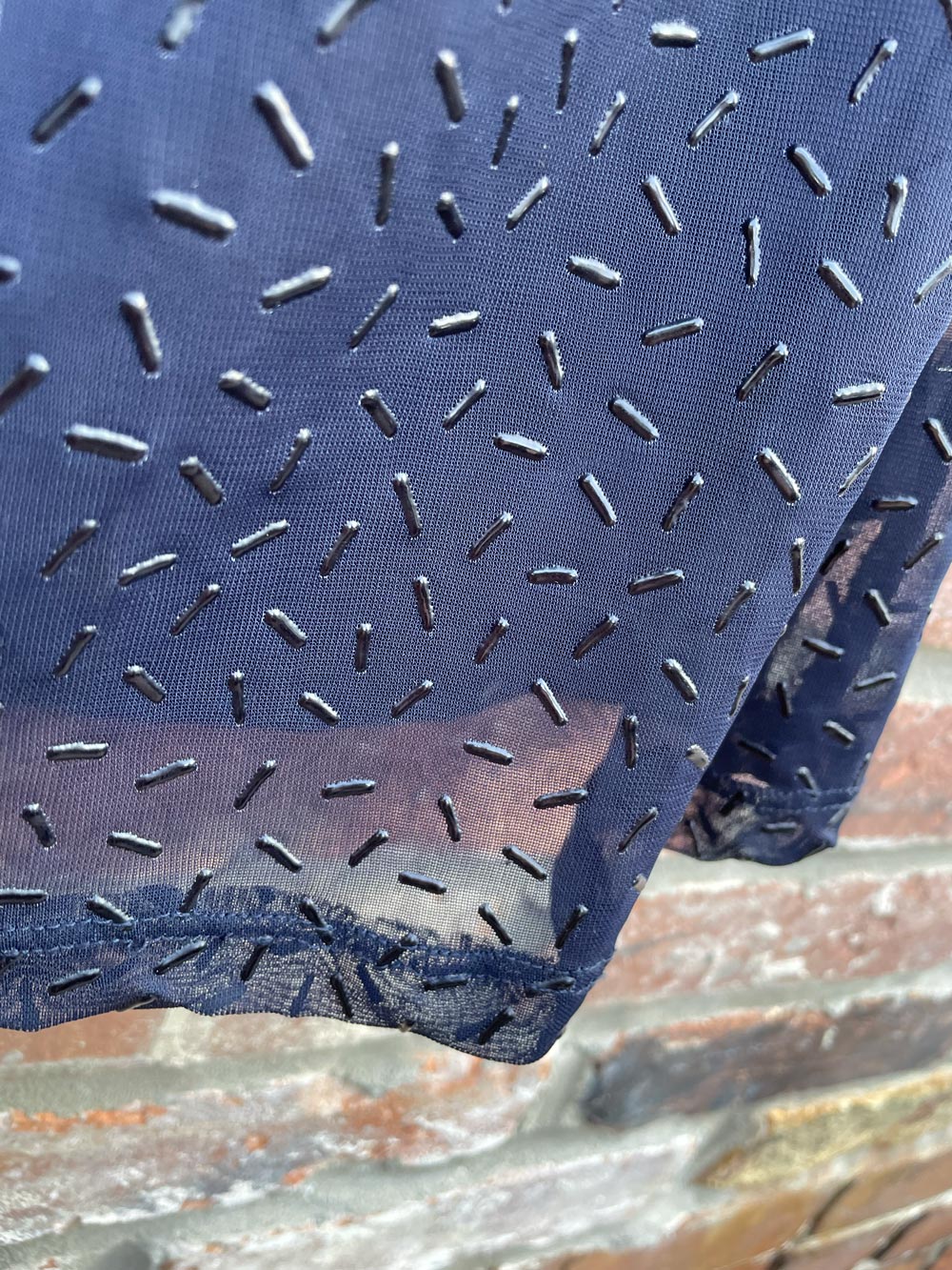 vintage 00s le chateau stretchy sheer mini skirt