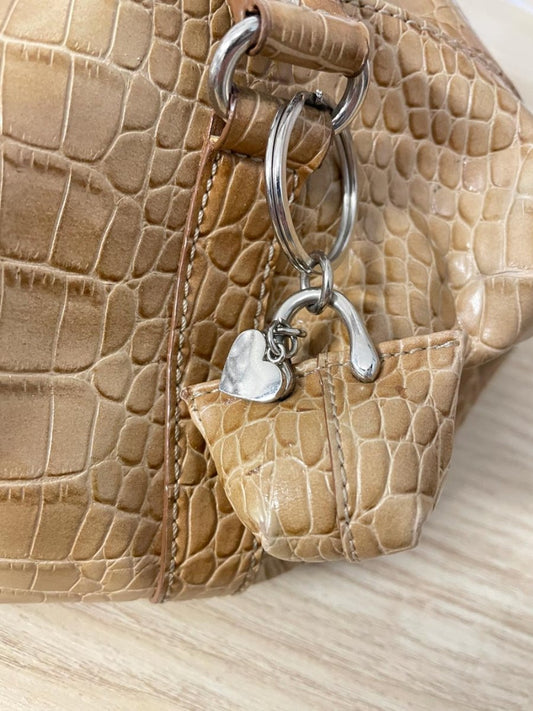 y2k nine west faux snakeskin shoulder bag - good market thrift store