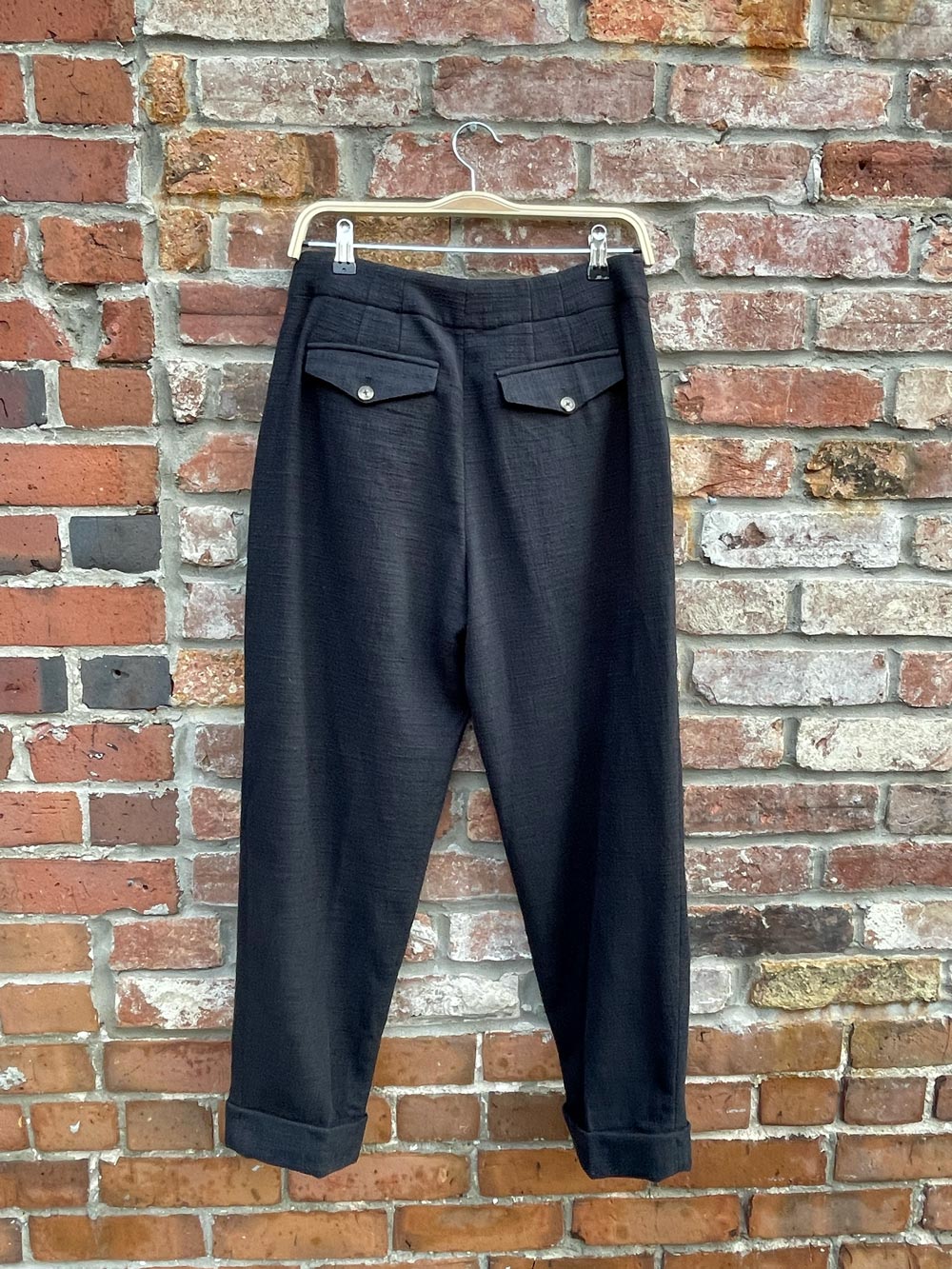 club monaco textured cotton cuffed trouser