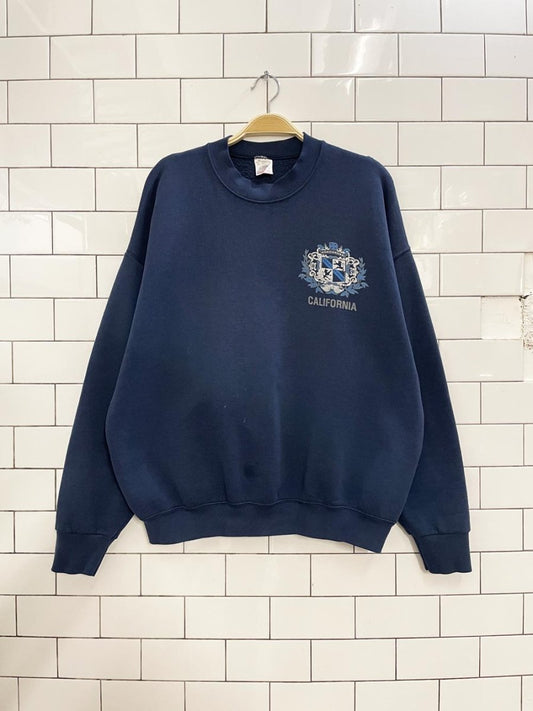 vintage 90s california crest minimal sweatshirt - good market thrift store