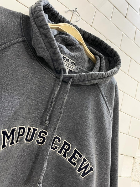 vintage 90s campus crew varsity letter hoodie - good market thrift store