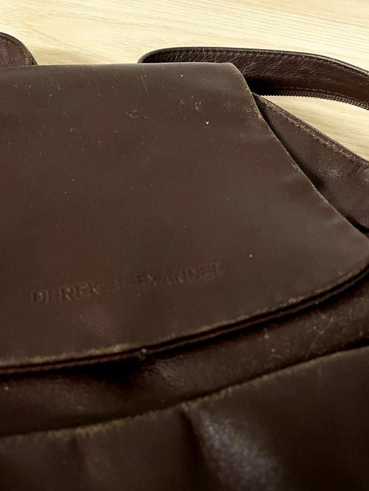 vintage 00s derek alexander leather backpack - good market thrift store