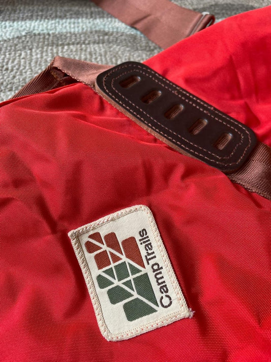 vintage camp trails red duffel bag - good market thrift store