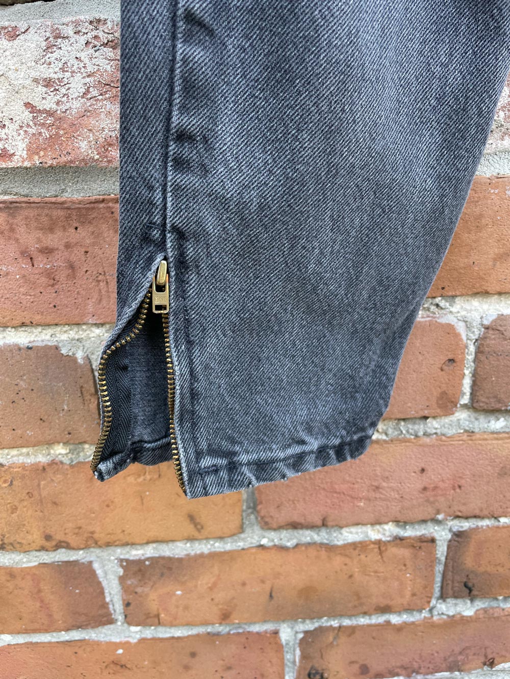 vintage santana parasuco zipper cuff high rise jeans