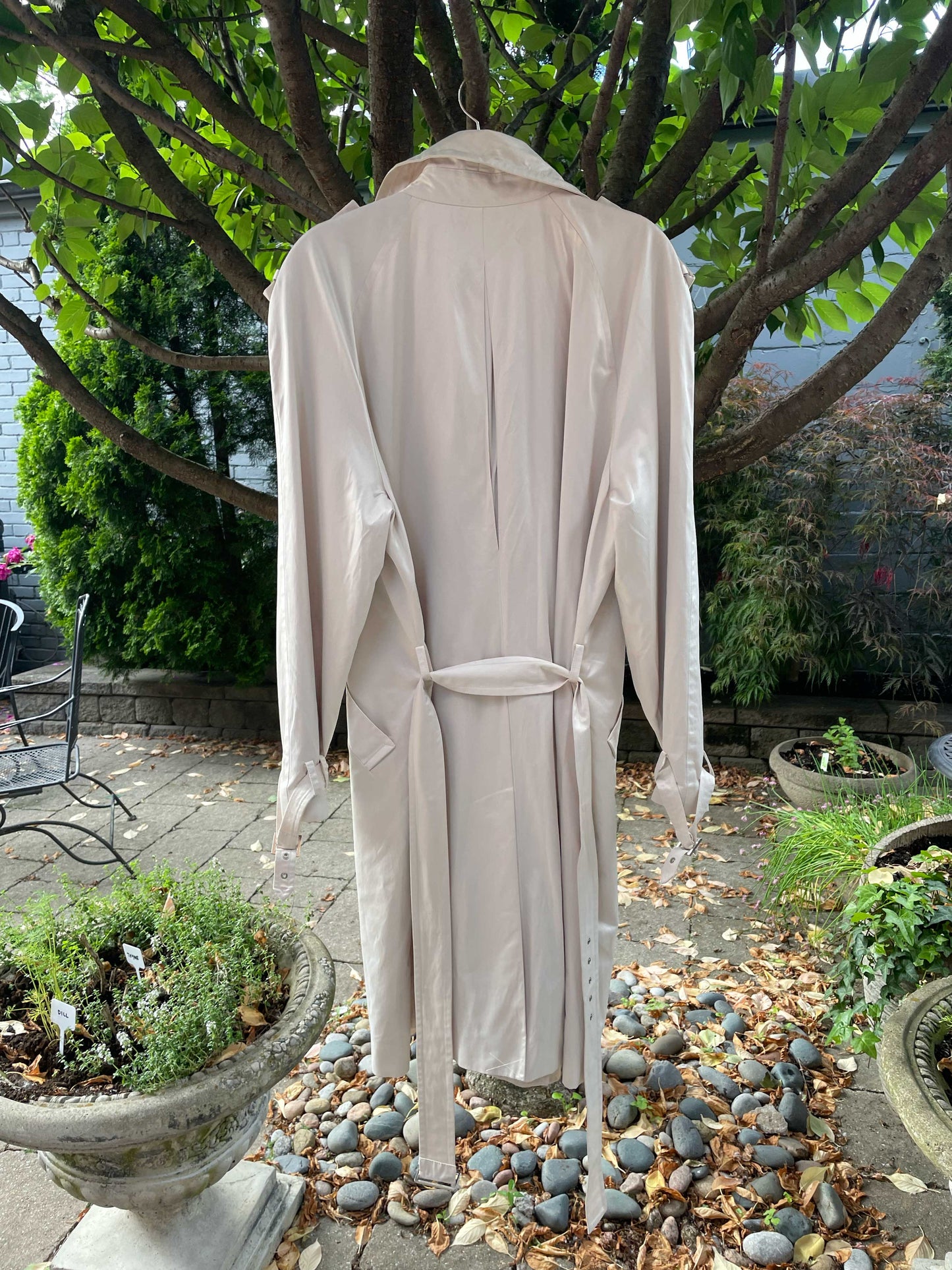 vintage bianca nygard satin touch trench