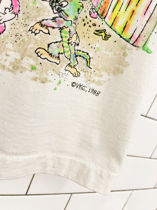 vintage 80s puff stuff tom cat alley graphic tee | made in USA - good market thrift store