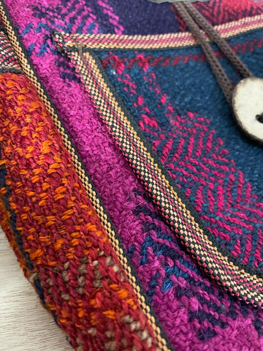 boho woven tapestry crossbody bag