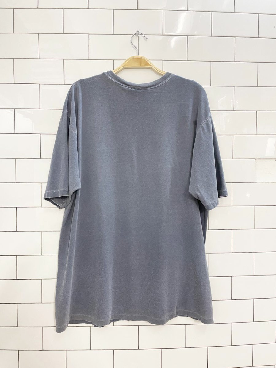 vintage 90s windswept embroidered loon nature scene tee | made in Canada - good market thrift store