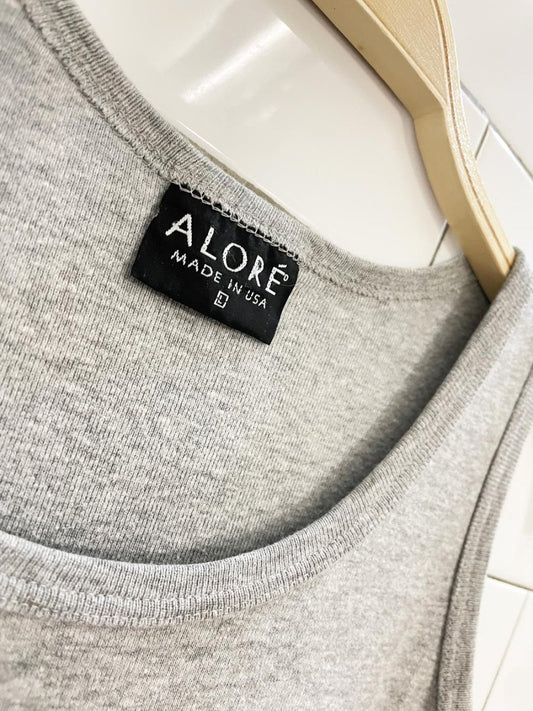 vintage 90s aloré new york baby rib tank | made in USA - good market thrift store