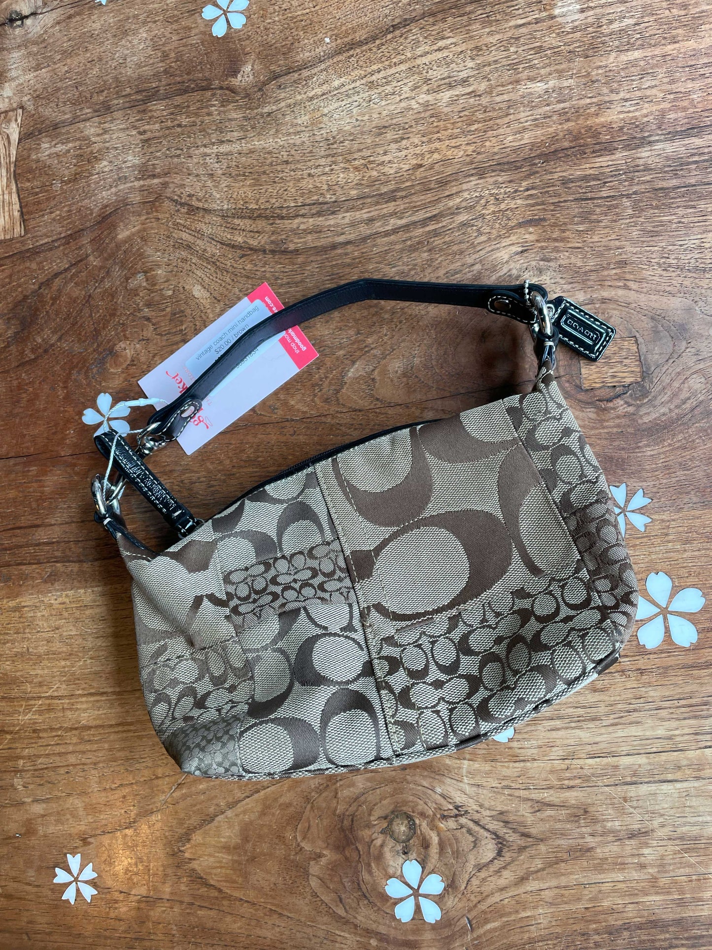 vintage coach mini handbag