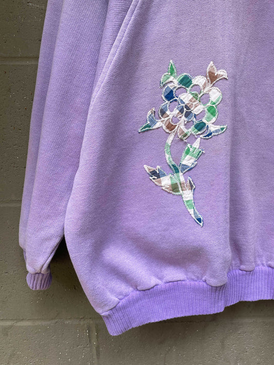 vintage 90s non-fiction flower patch sweatshirt