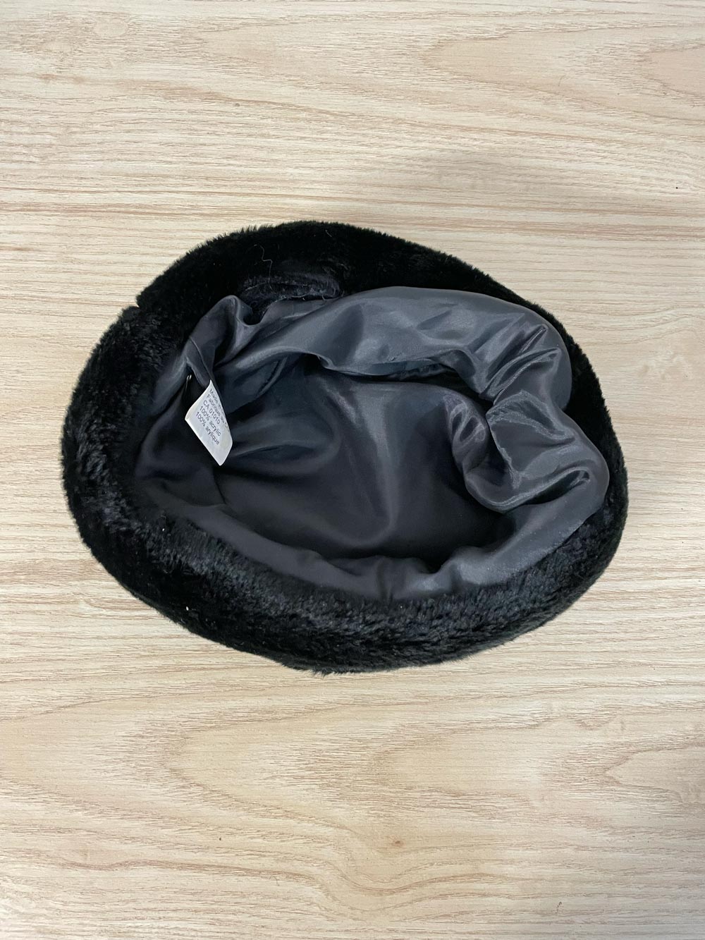 vintage 00s diane keaton faux fur hat