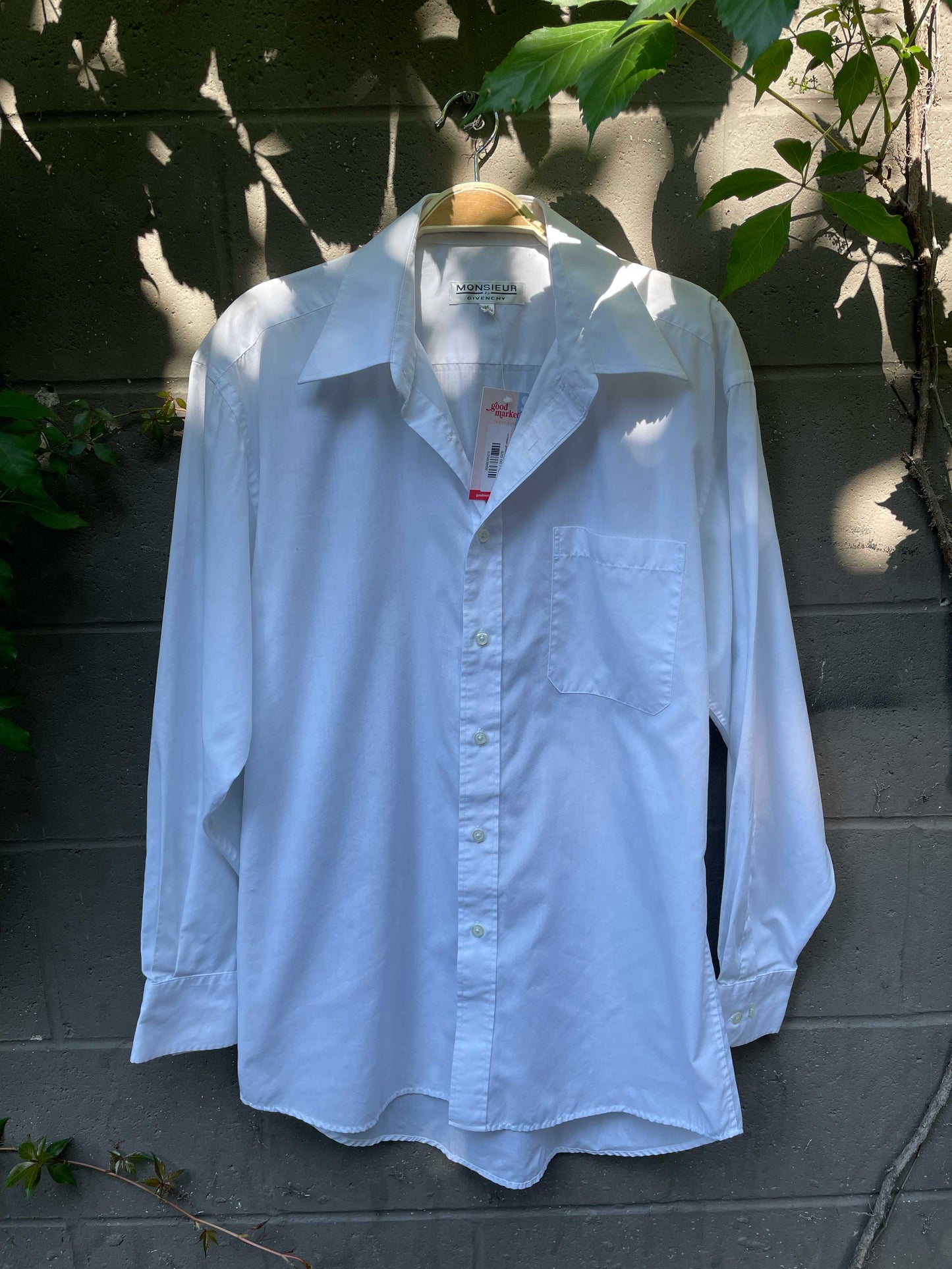 vintage givenchy monsieur white shirt