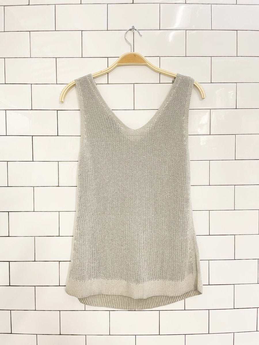 charlie b loose knit tank - good market thrift store