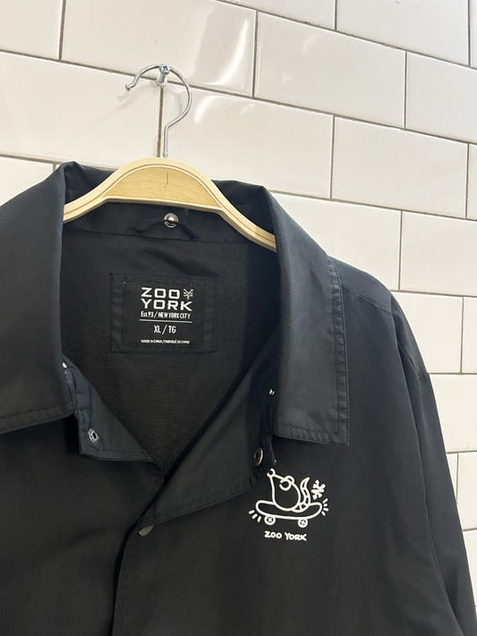 zoo york x keith haring graphic lined windbreaker - good market thrift store