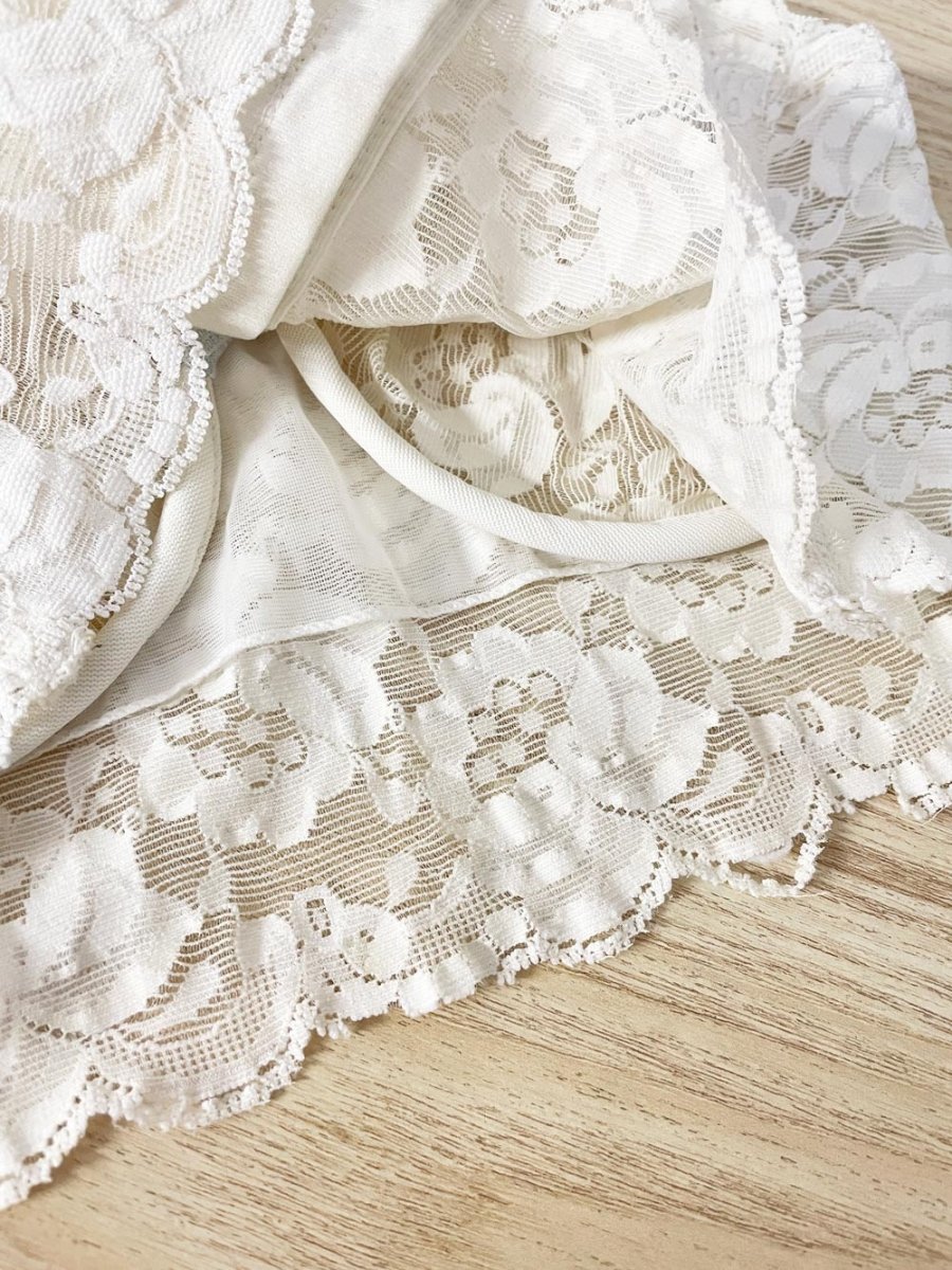 vintage 80s smart lace bralette - good market thrift store