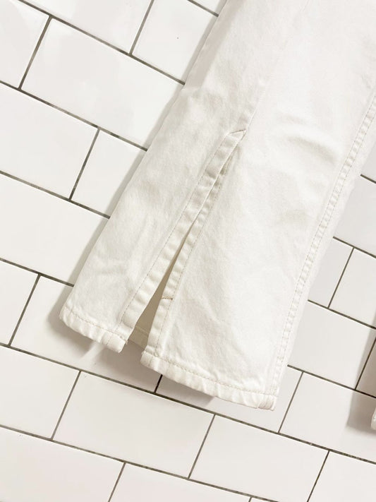 zara seamed front slit straight leg jeans - good market thrift store