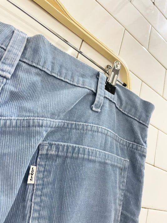 vintage 70s levi's white tab corduroy pants - good market thrift store