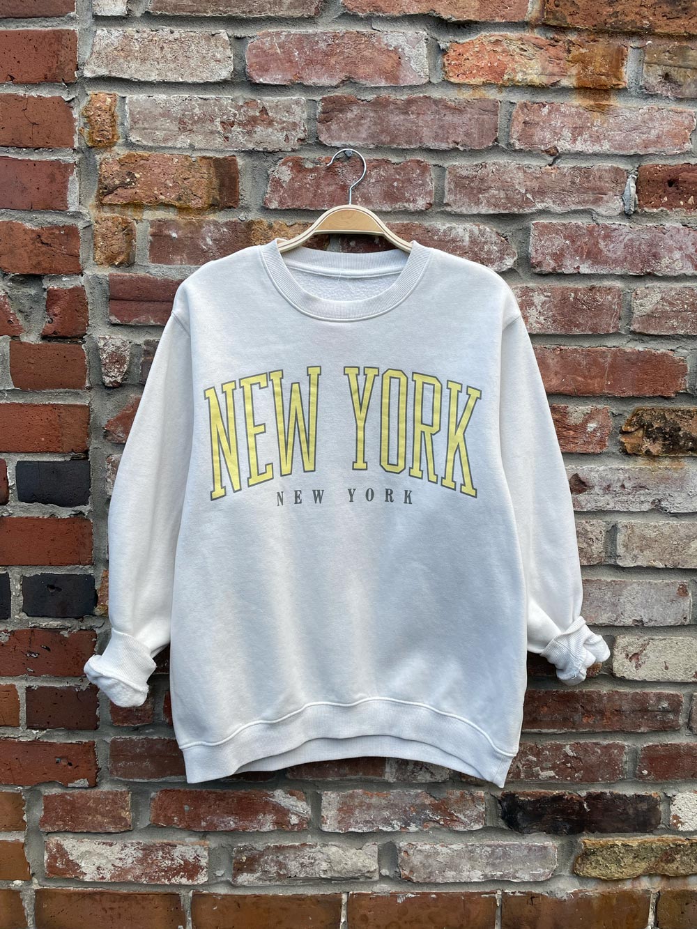 new york oversized graphic crew