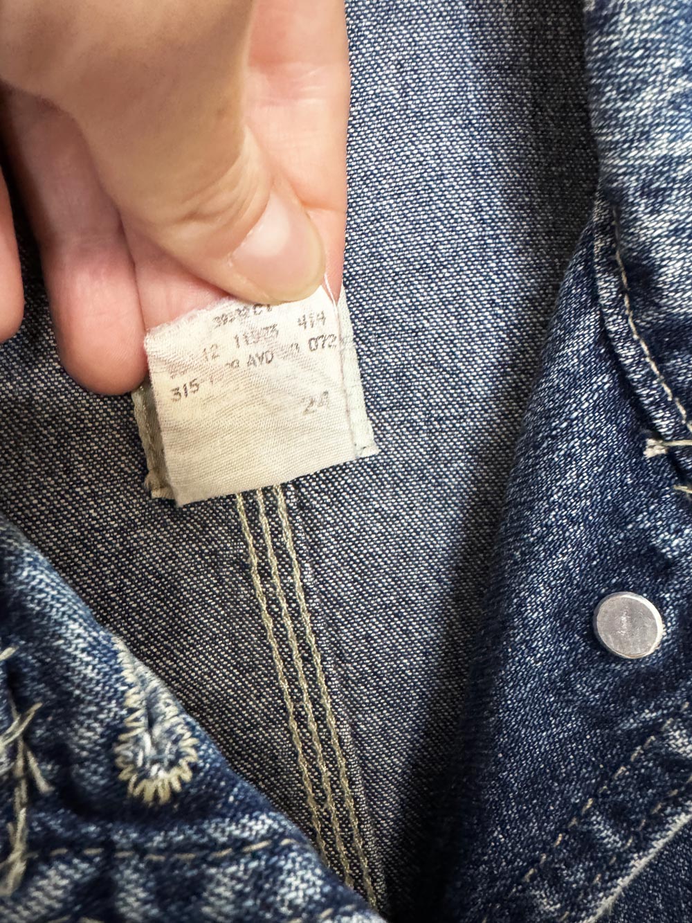 vintage 90s riveted lee dungarees denim shirt jacket