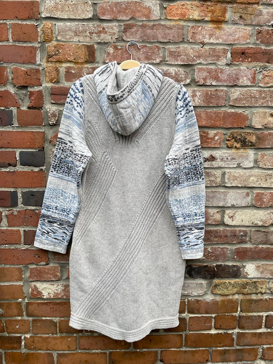 kooi knitwear lambswool hooded full zip sweater jacket