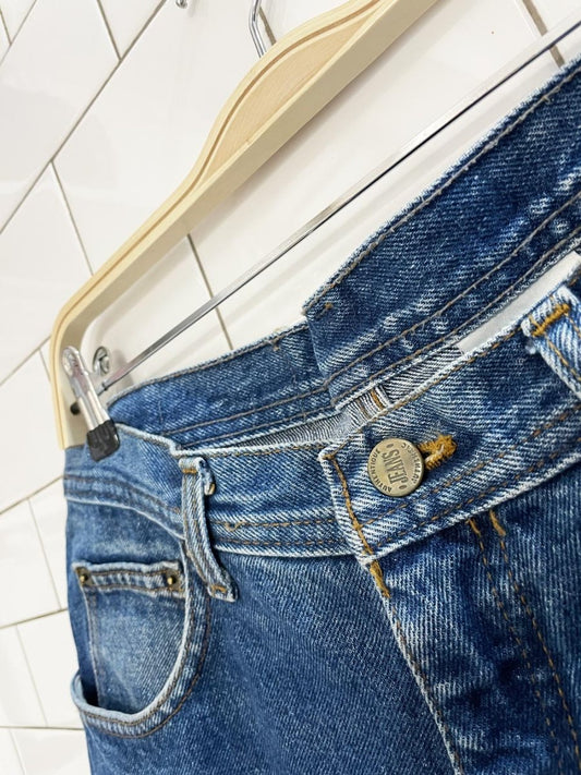 vintage 90s club sport long denim cut off shorts - good market thrift store