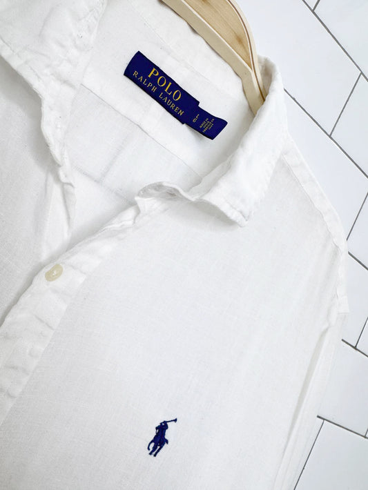 polo ralph lauren 100% linen relaxed fit shirt