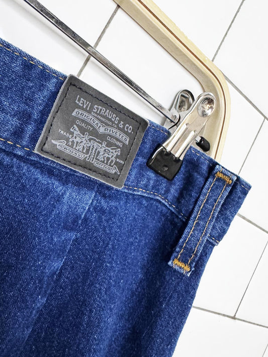 levi's minimal denim maxi skirt