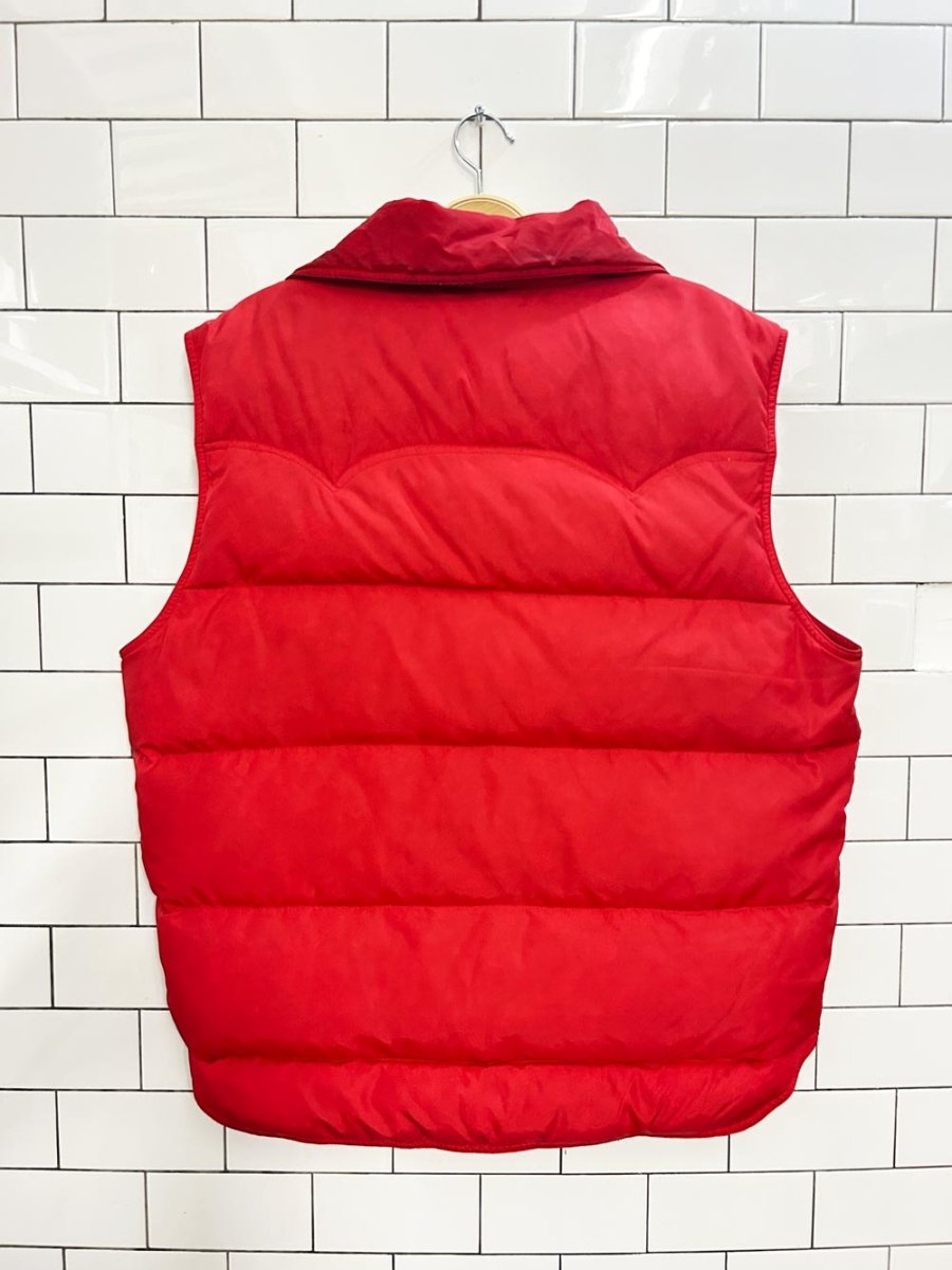 vintage 80s swan brand down vest - good market thrift store