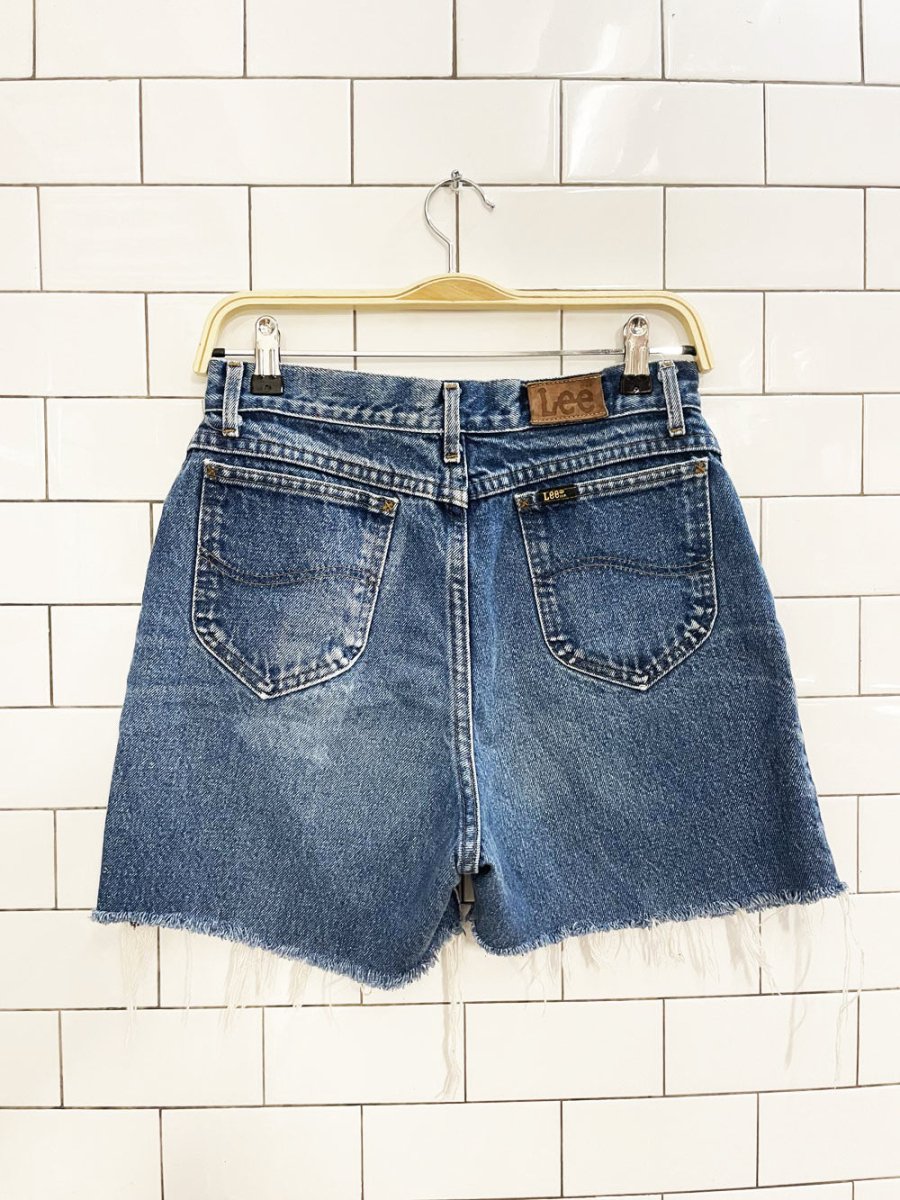 vintage 90s lee cut off denim shorts - good market thrift store