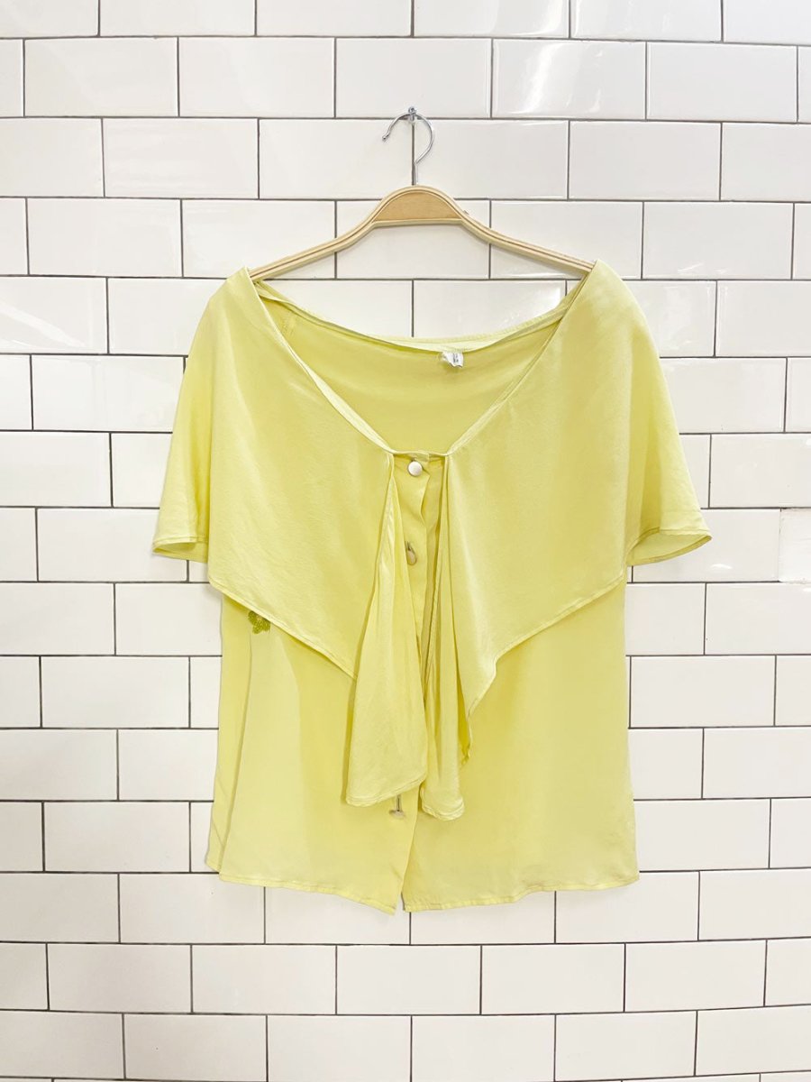 rework x vintage 100% silk made in italy blouse | gruppo GFT - good market thrift store