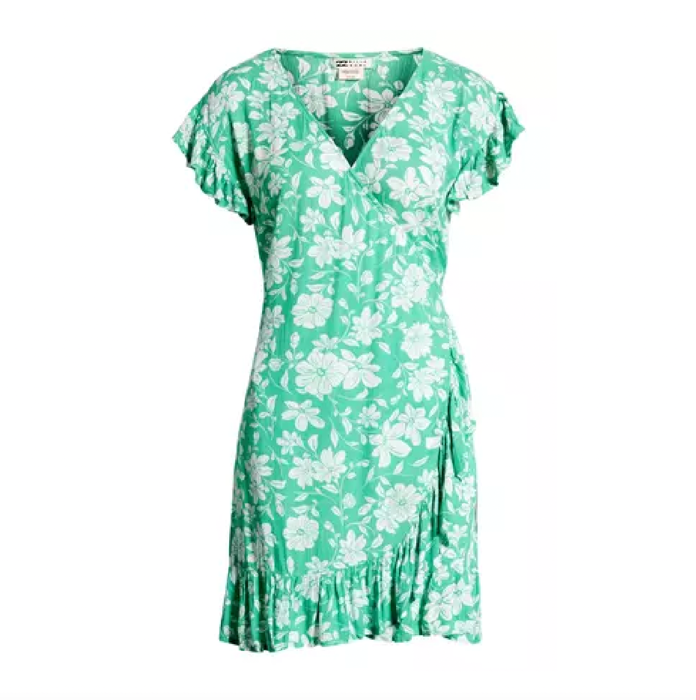 billabong floral wrap and roll summer dress