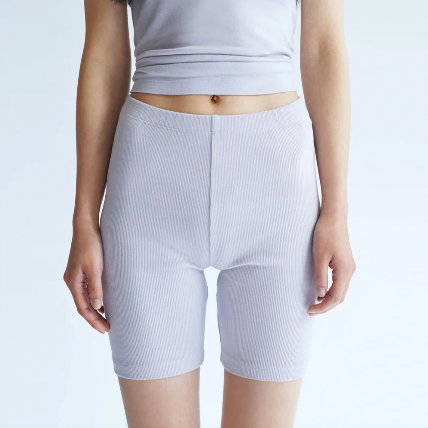 kotn ribbed cotton bike short