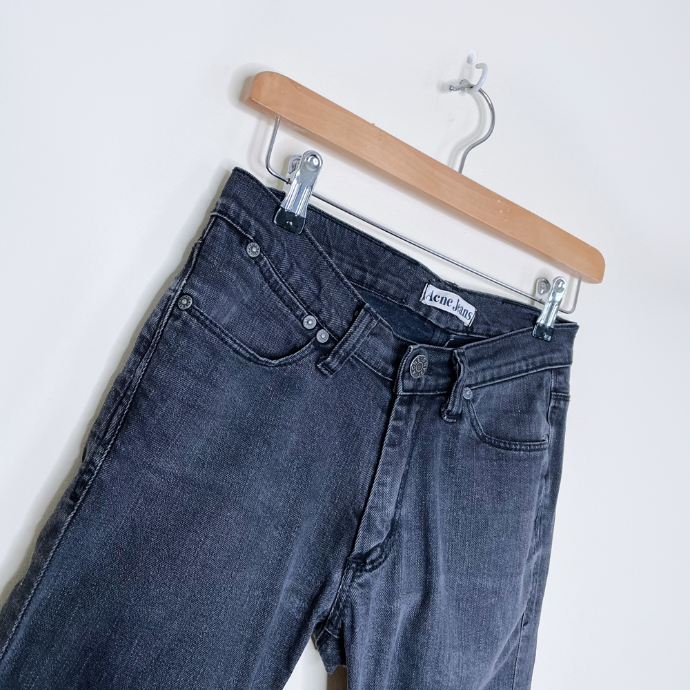 acne jeans max cash slim jean raw hem - size M29