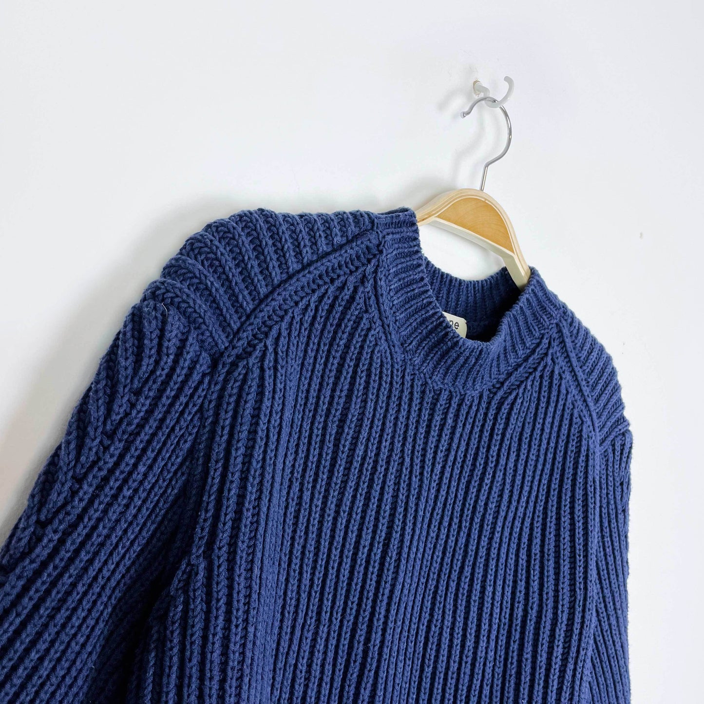 acne studios ribbed-knit crew sweater - size xs